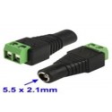 Conector hembra de 5.5 x 2.1mm