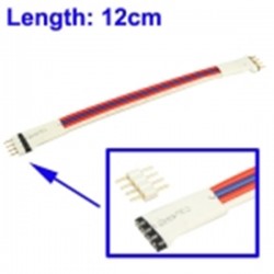 Conector de cable de 4 Pin Plug Macho (adaptable hembra) para el controlador de luz LED RGB