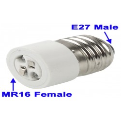 ADAPTADOR DE E27 a MR16 12 V