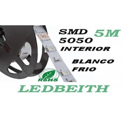 Tira de LED Flexible  SMD 5050 Color blanco FRIO