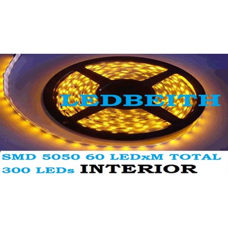 Flexible LED SMD 5050 Color blanco cálido